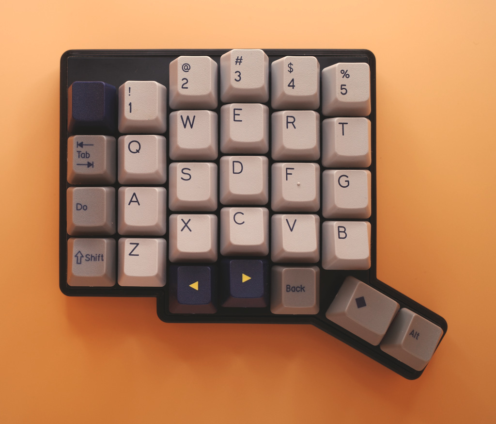 Case with keycaps
