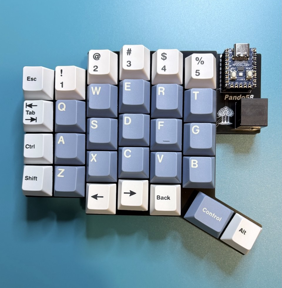 Keycaps Inserted Left
