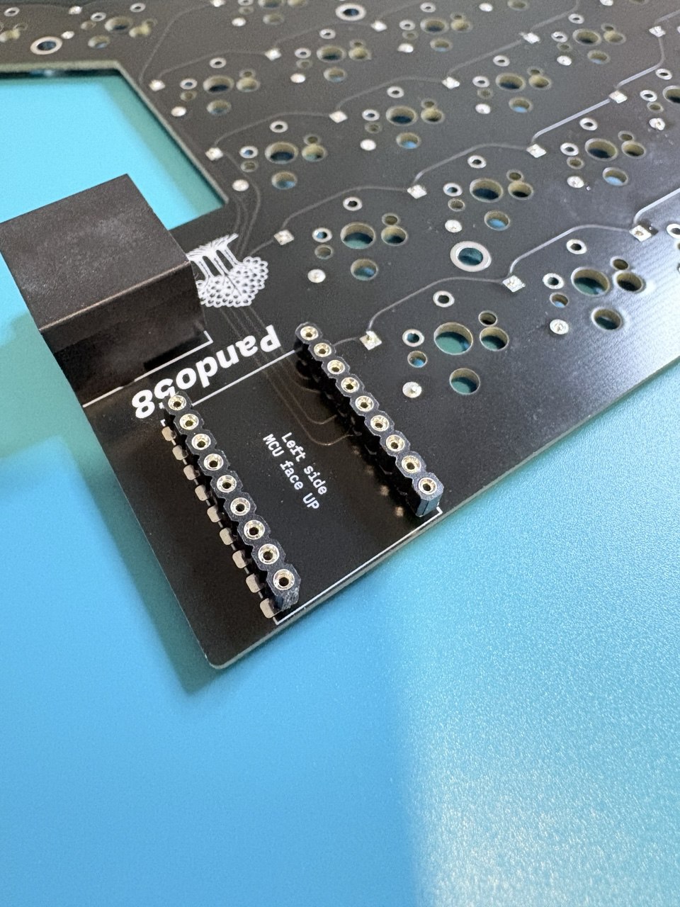 RP2040 Female Pins Placement