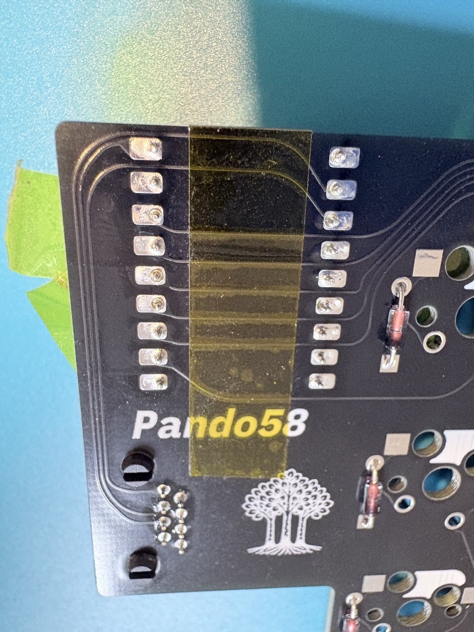 RP2040 Pins Soldered