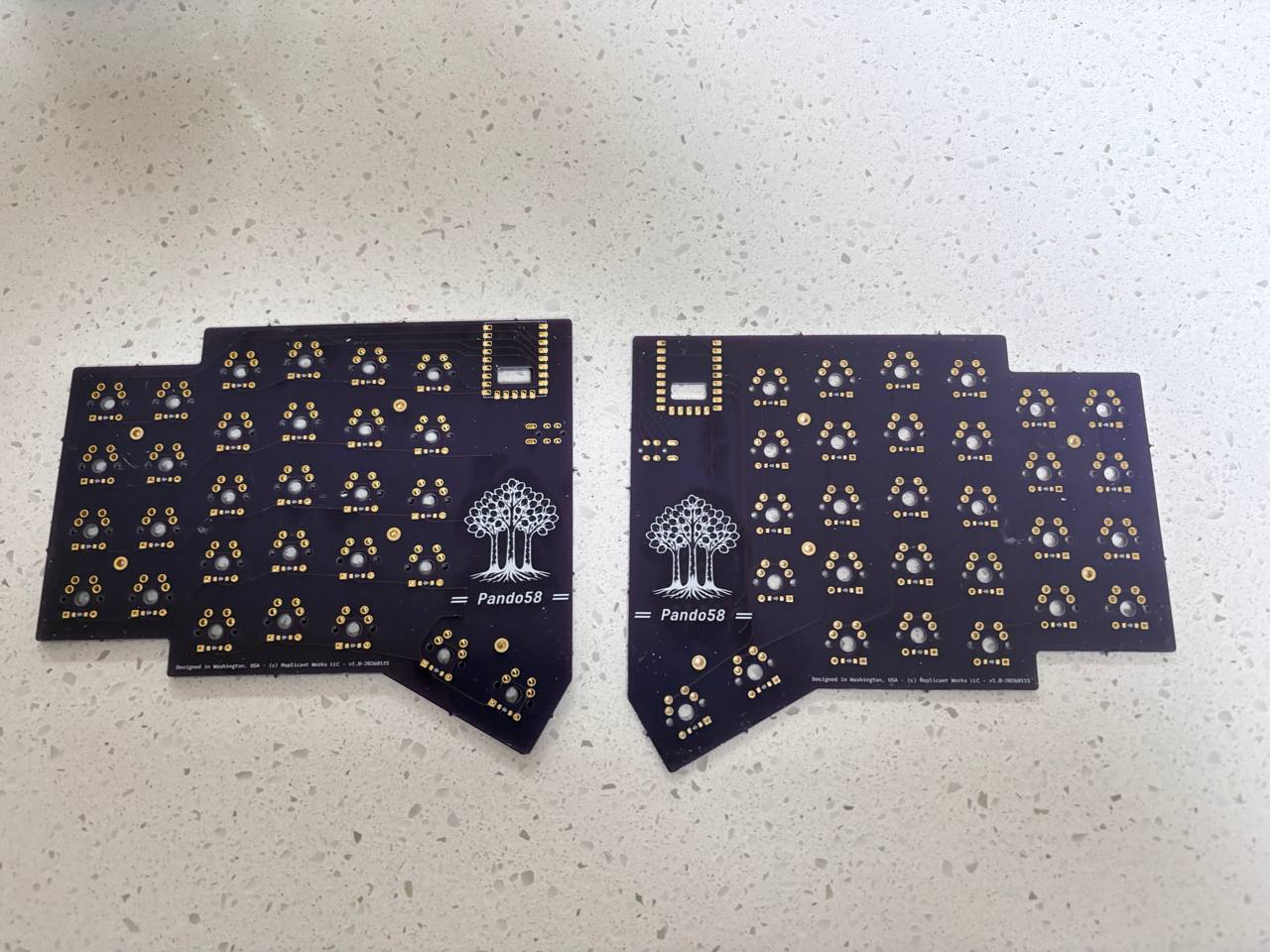 Pando58 v1.0 PCB - From OshPark