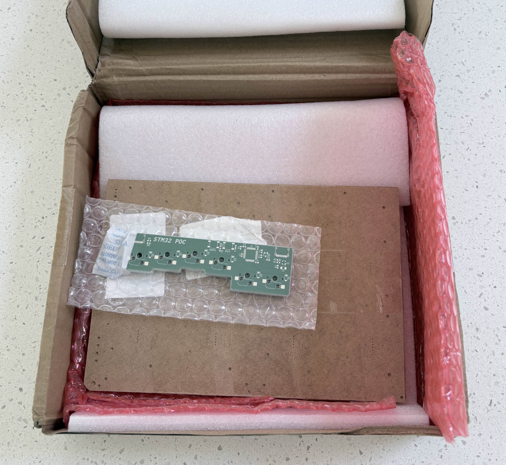 PCBWay first iteration package