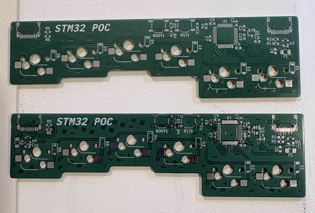 PCB versions 1 and 3